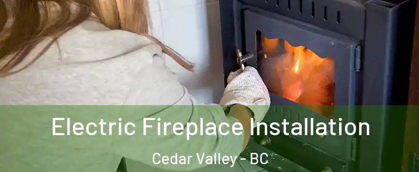  Electric Fireplace Installation Cedar Valley - BC
