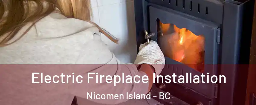  Electric Fireplace Installation Nicomen Island - BC