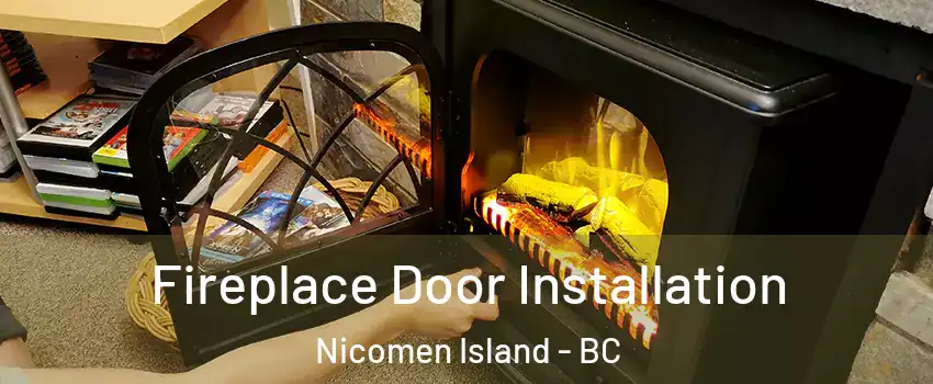  Fireplace Door Installation Nicomen Island - BC