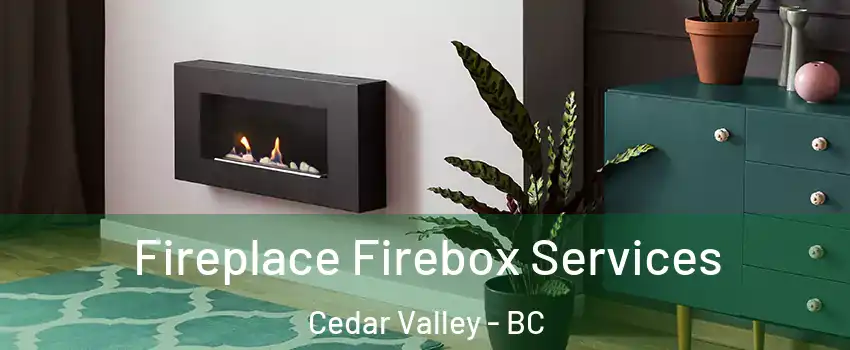  Fireplace Firebox Services Cedar Valley - BC