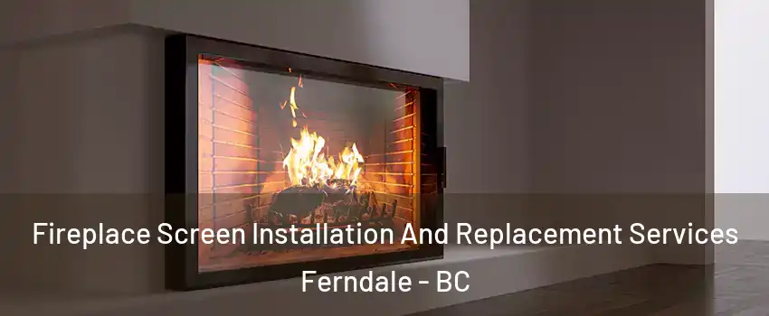 Fireplace Screen Installation And Replacement Services Ferndale - BC