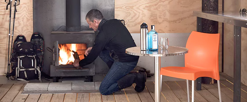 Open Hearth Wood Fireplace Installation in Silverdale, BC