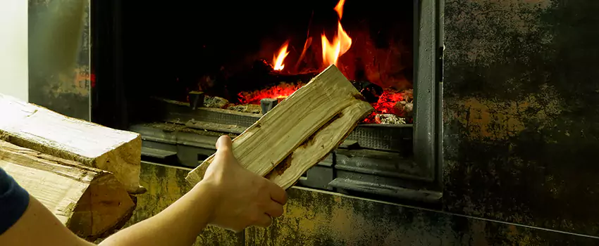 Wood Stove Heat Resistant Wall Repair in Silverdale, British Columbia