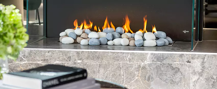 Double-Height Fireplace Design Refurbishment in Silverdale, British Columbia