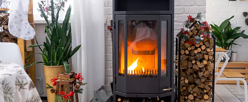 Thelin Hearth Products Direct Vent Gas Stove Fireplace Inspection in Silverdale, BC